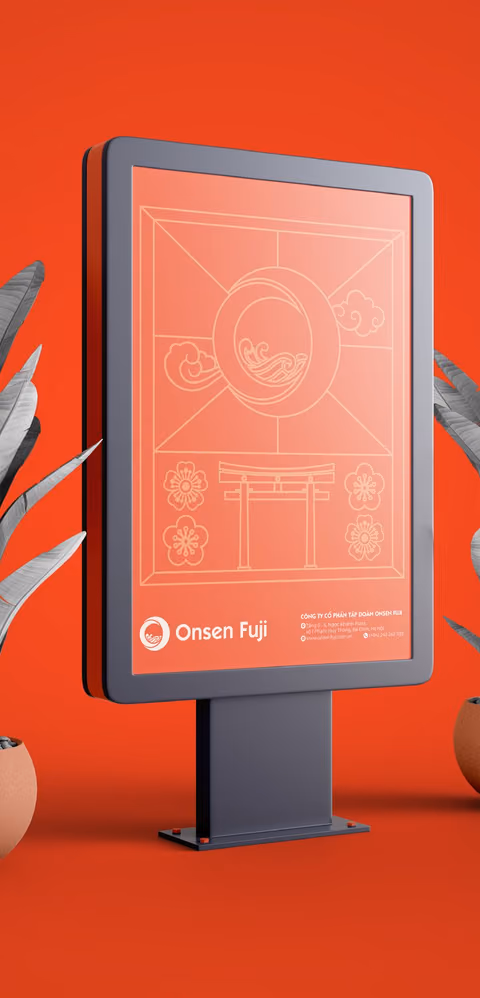Onsen Fuji company profile layout
